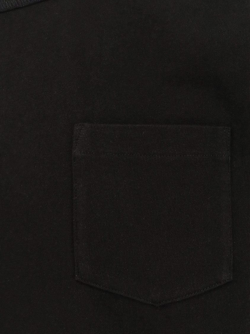T-shirt in cotone con inserti in nylon