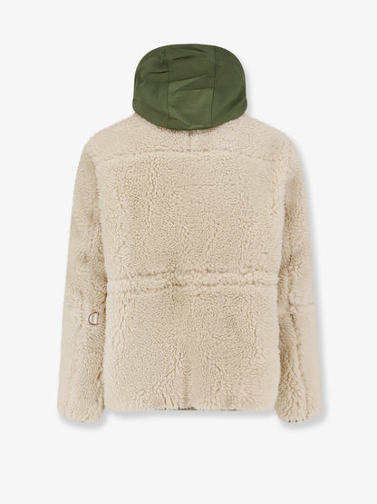 Giubbino in eco shearling e nylon thumbnail