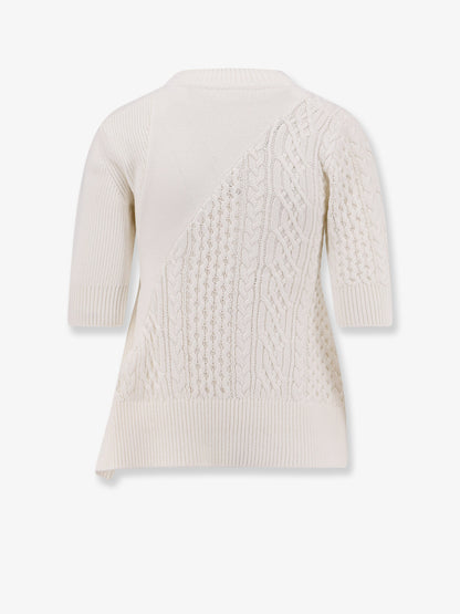 Asymmetrical cotton blend sweater thumbnail