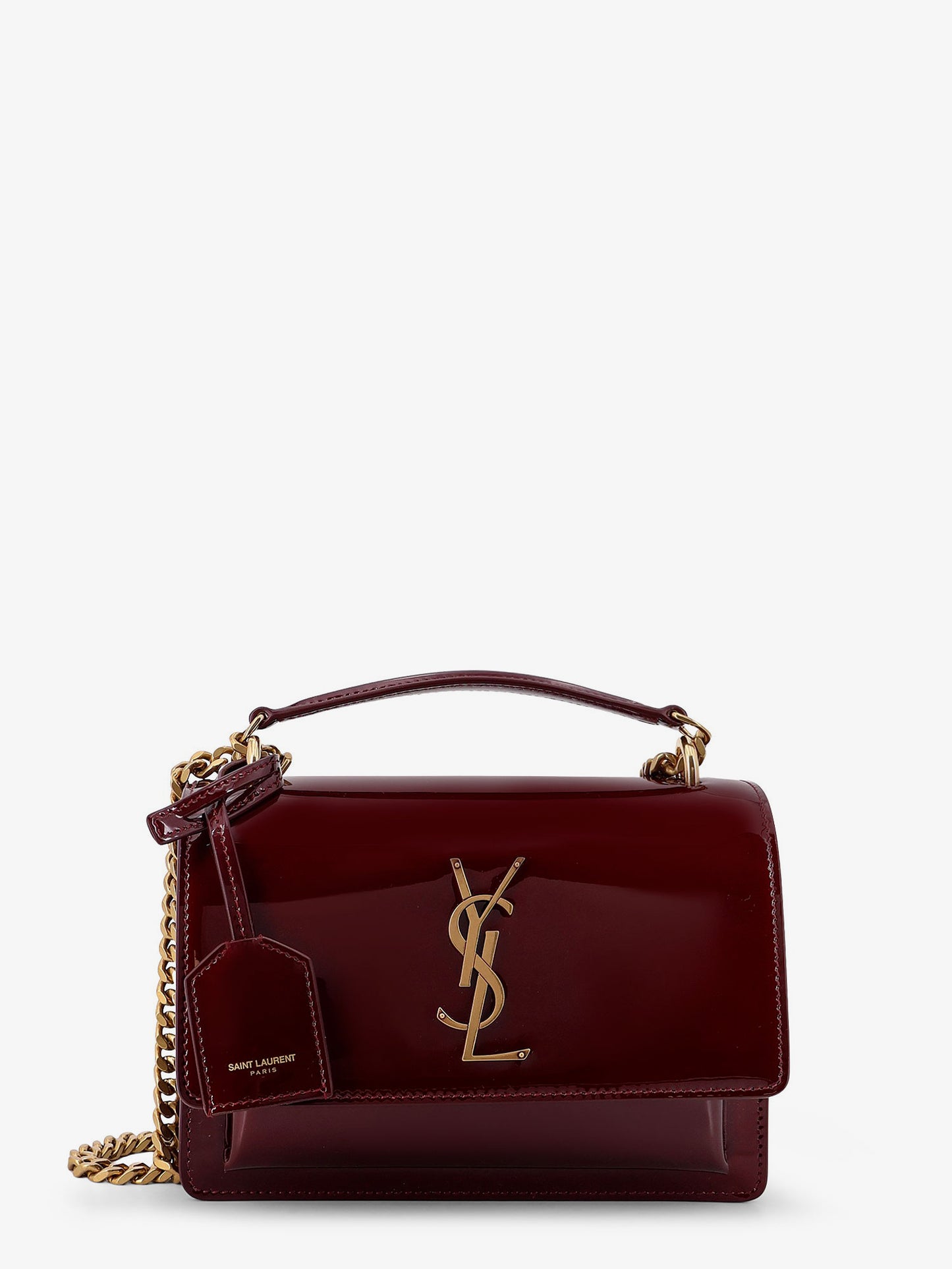 Sunset patent leather crossbody