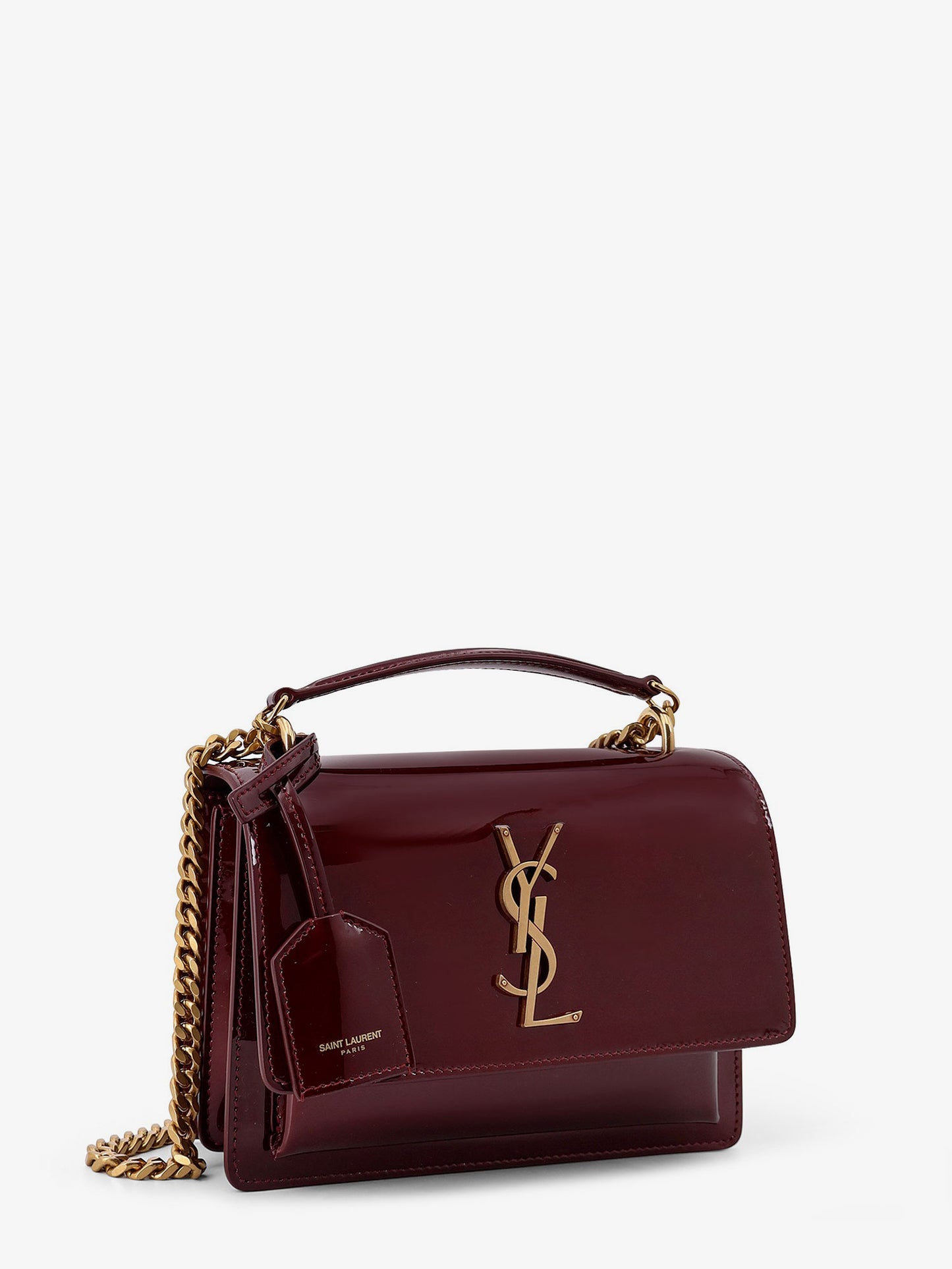 Sunset patent leather crossbody
