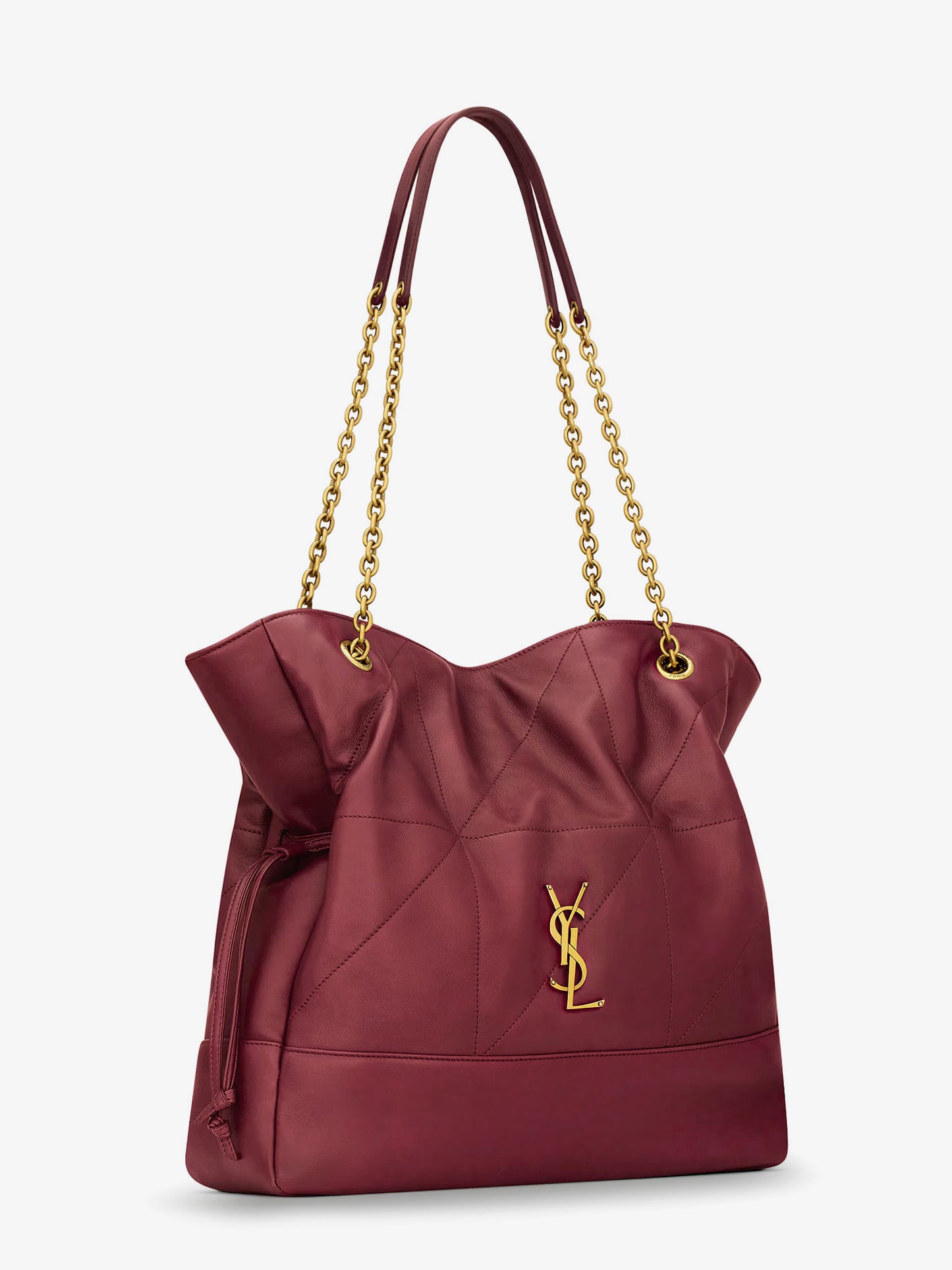 Jamie leather shoulder bag with Carré Rive Gauche stitching