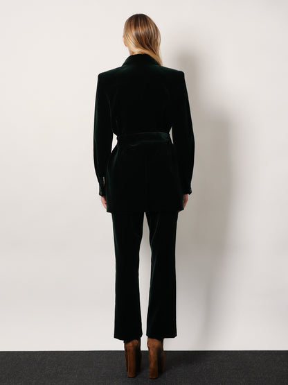 Sahariana velvet blazer thumbnail
