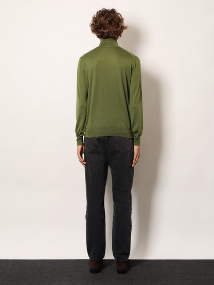Cashmere, wool and silk turtleneck sweater thumbnail