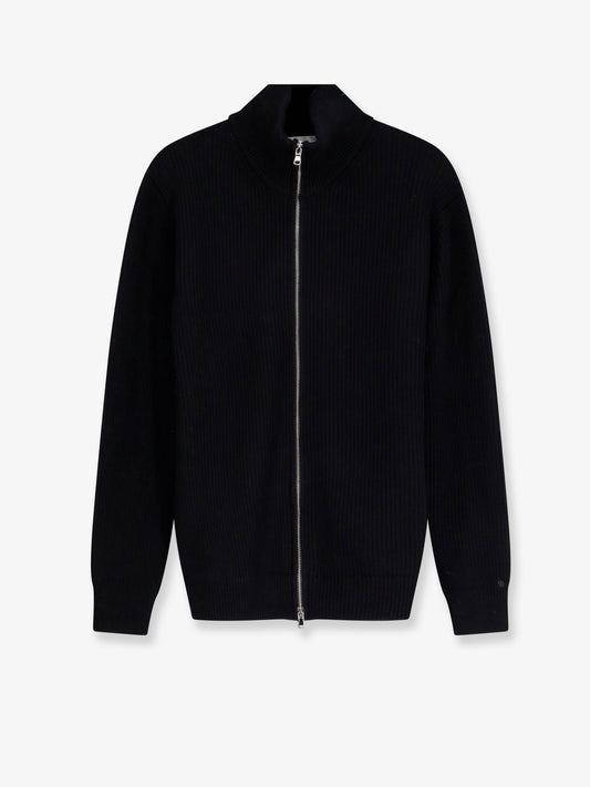Cardigan in lana a coste