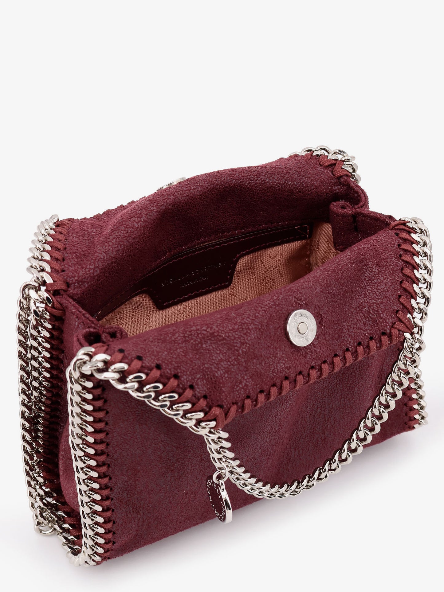 Borsa a tracolla Falabella Tiny in Eco Shaggy Dear