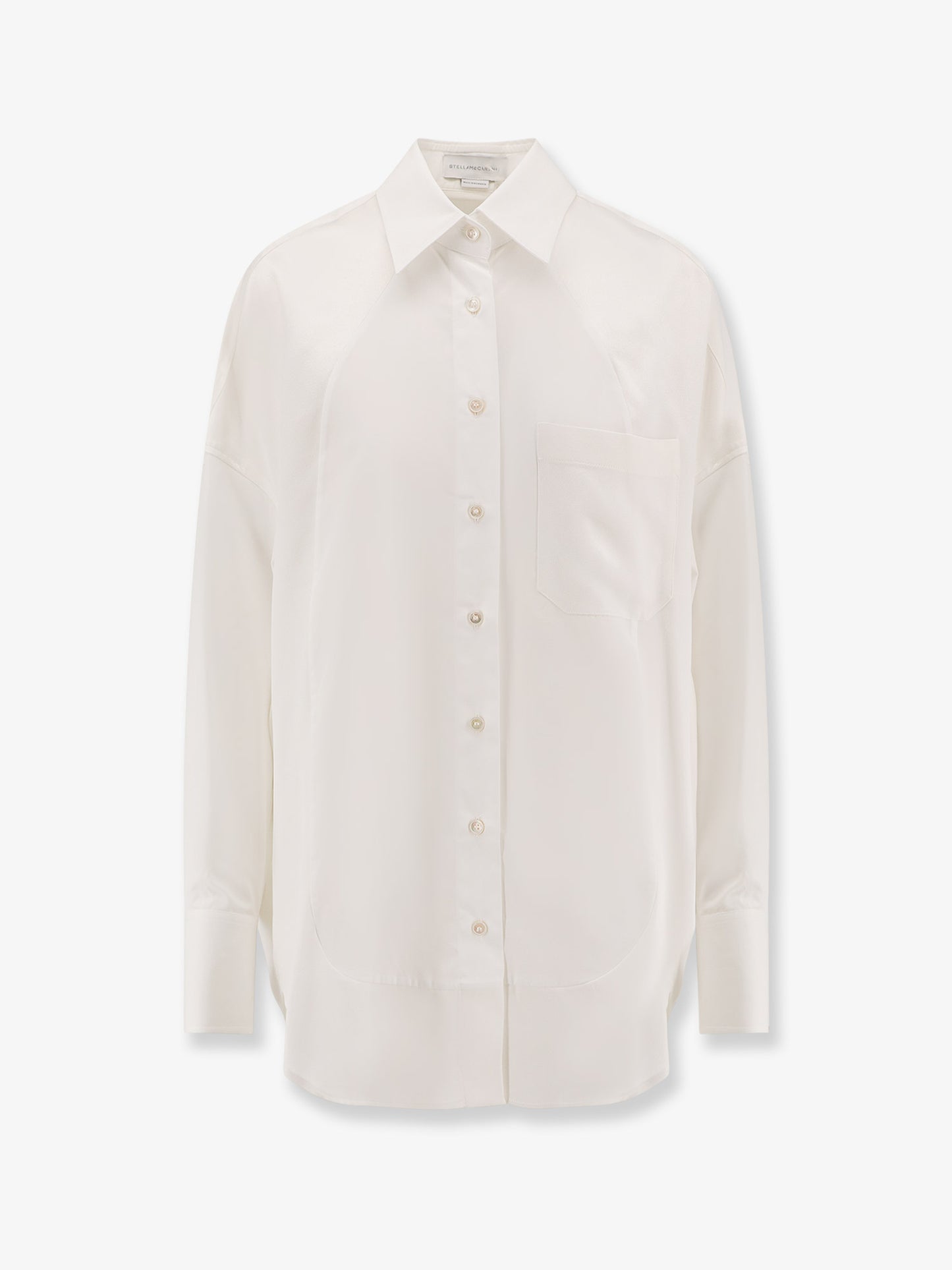 Oversize satin shirt