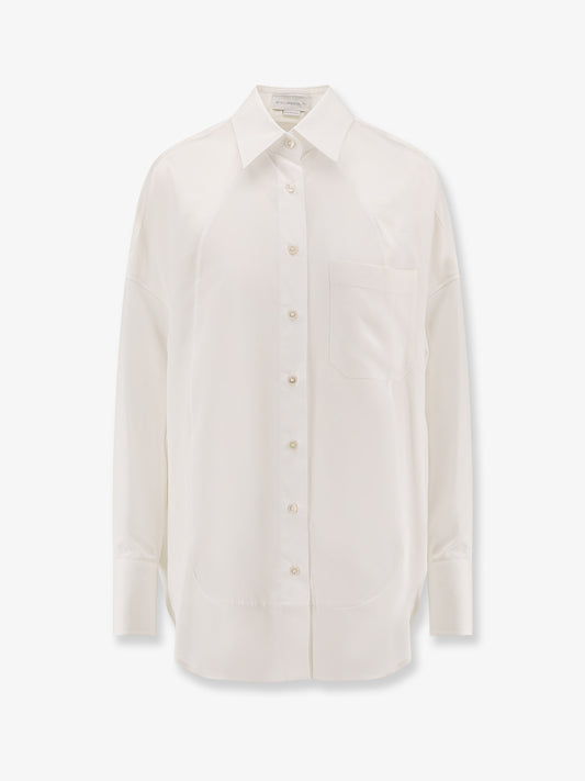 Oversize satin shirt