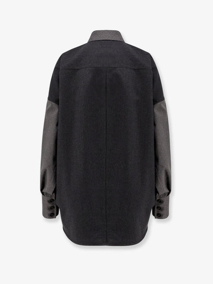 Oversize wool shirt thumbnail