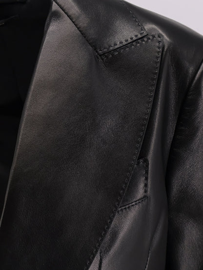Leather blazer thumbnail