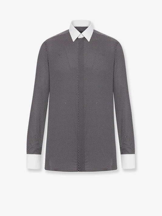 Microfantasy cotton shirt