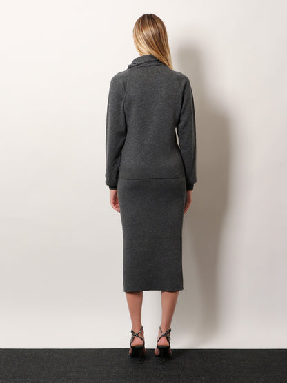 Cashmere and cotton turtleneck sweater thumbnail