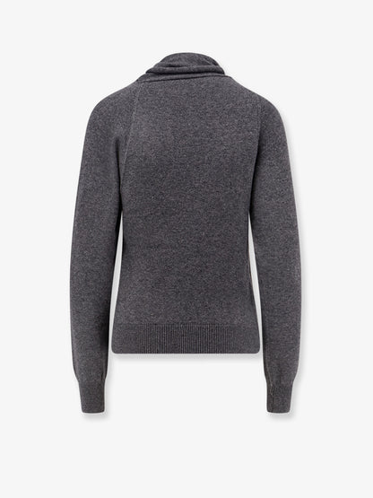 Cashmere and cotton turtleneck sweater thumbnail