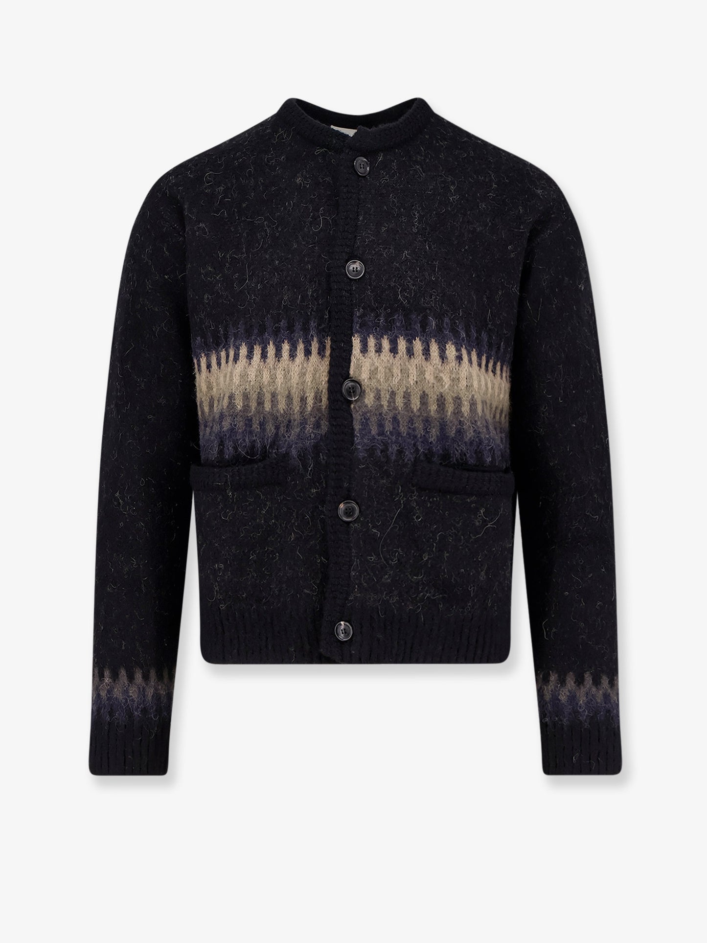 Cardigan Unisex in alpaca jacquard