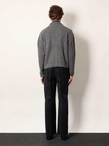 Ribbed wool and cotton cardigan thumbnail