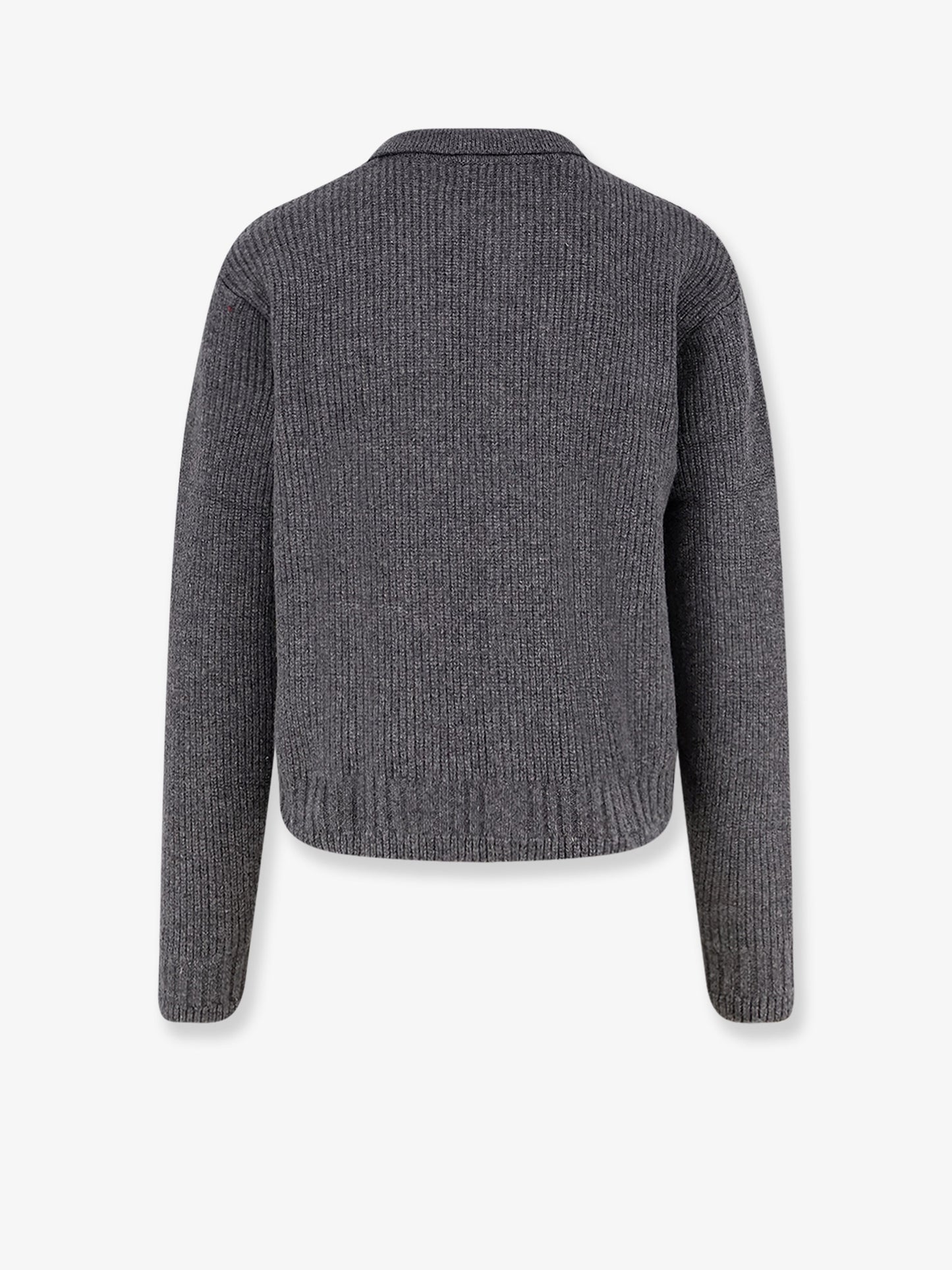 Ribbed wool and cotton cardigan