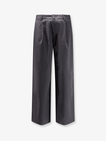Wool blend Unisex pinstriped trousers thumbnail