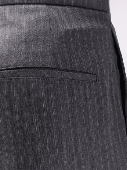 Wool blend Unisex pinstriped trousers thumbnail