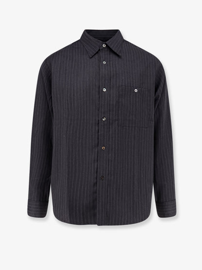 Camicia a righe Unisex in misto lana thumbnail