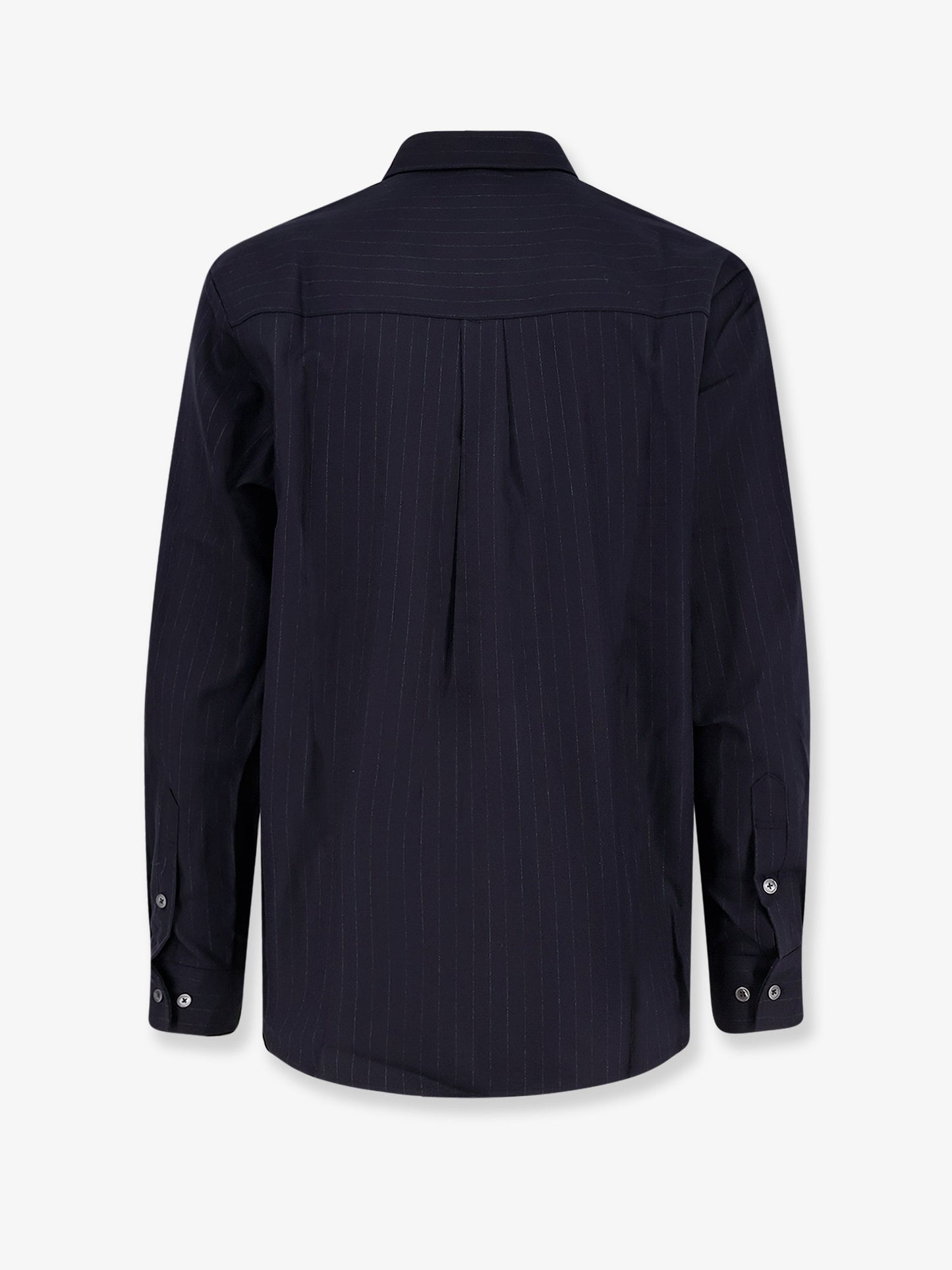 Camicia Unisex a righe in misto lana