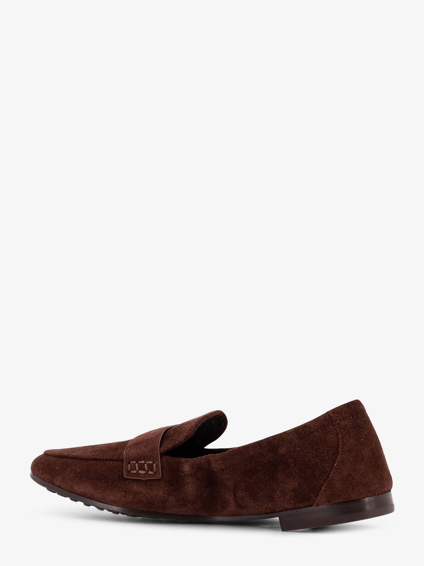 Mocassino in suede con dettaglio logo in metallo