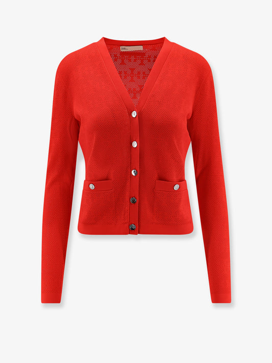 T Monogram Jacquard viscose blend cardigan