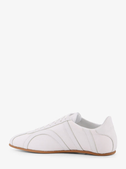 Canvas low-top sneakers with leather profiles thumbnail