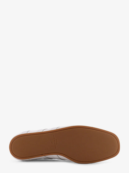 Canvas low-top sneakers with leather profiles thumbnail