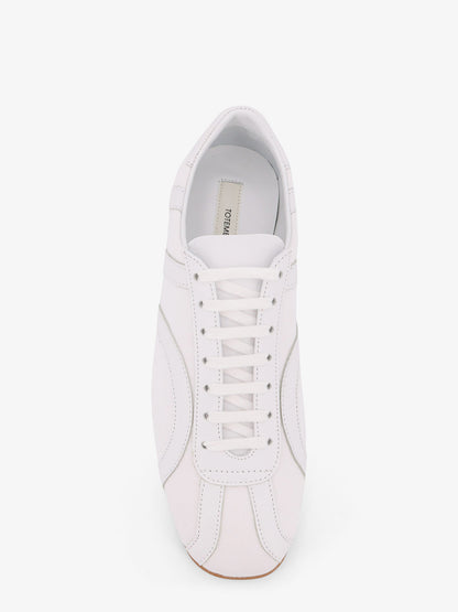 Canvas low-top sneakers with leather profiles thumbnail