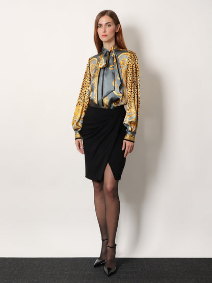 Camicia in seta Lavallière Cheetah Foulard thumbnail