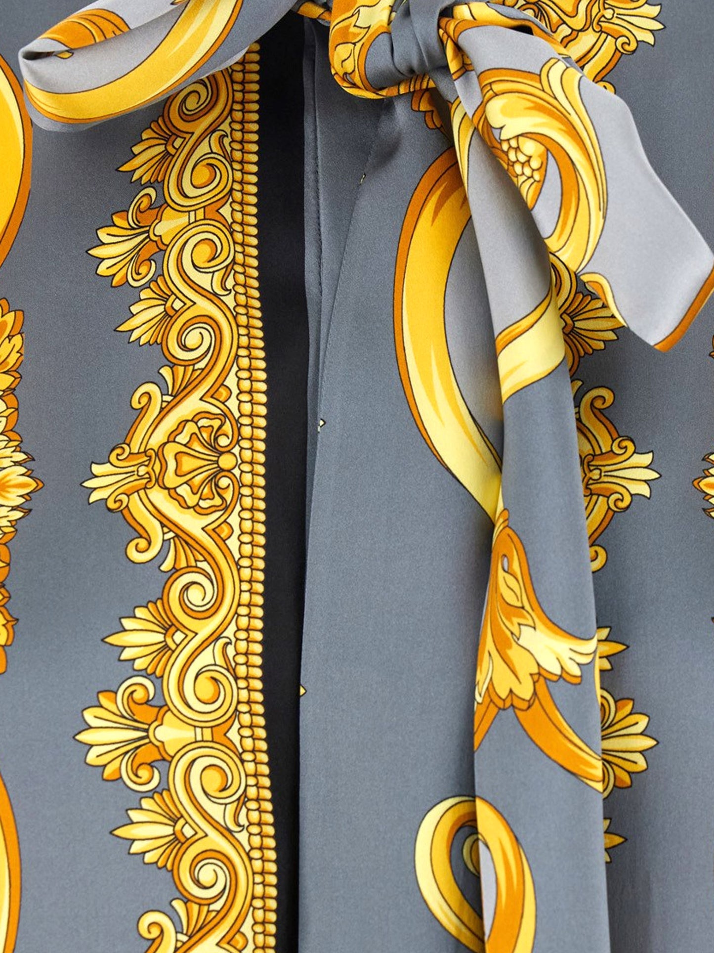 Camicia in seta Lavallière Cheetah Foulard