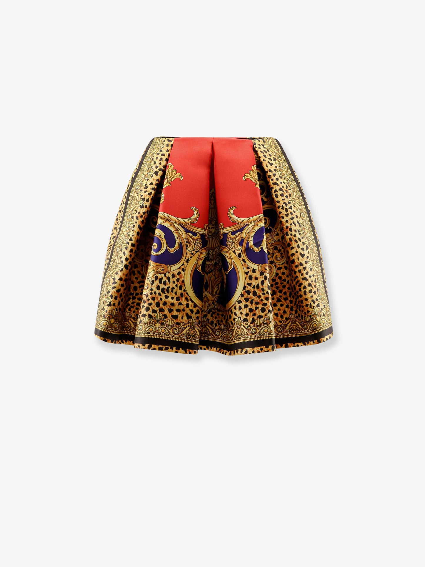 Gonna Cheetah Barocco in duchesse di seta