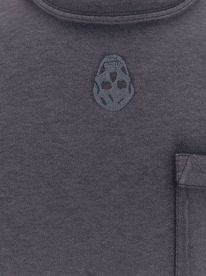 Cotton t-shirt with frontal iconic skull thumbnail