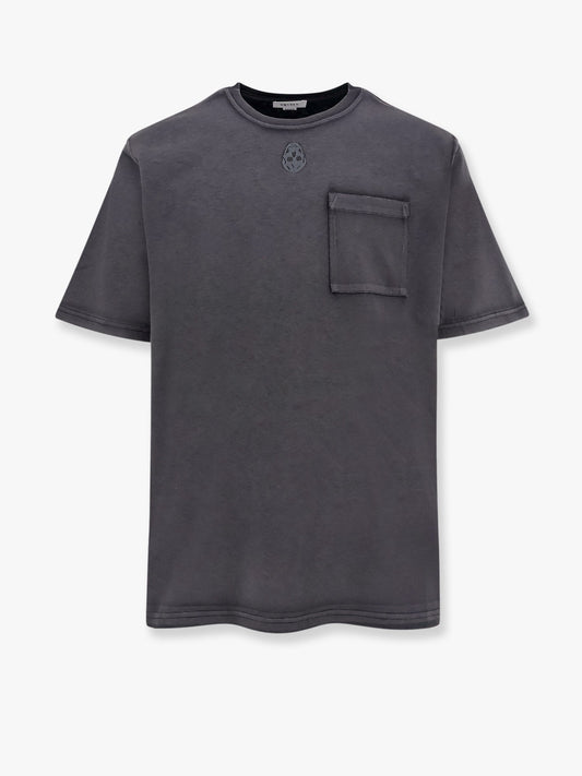 Cotton t-shirt with frontal iconic skull