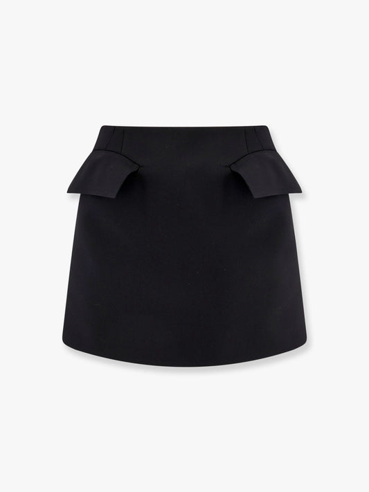 Mini lenght wool skirt