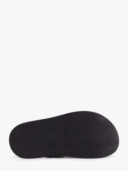 Leather sandals with leather fringe thumbnail