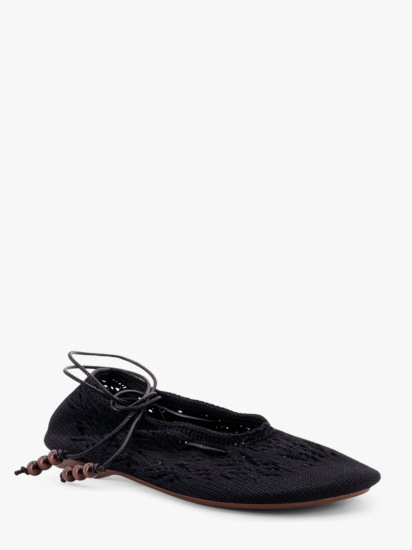 Rosemary crochet ballerinas with ankle ties