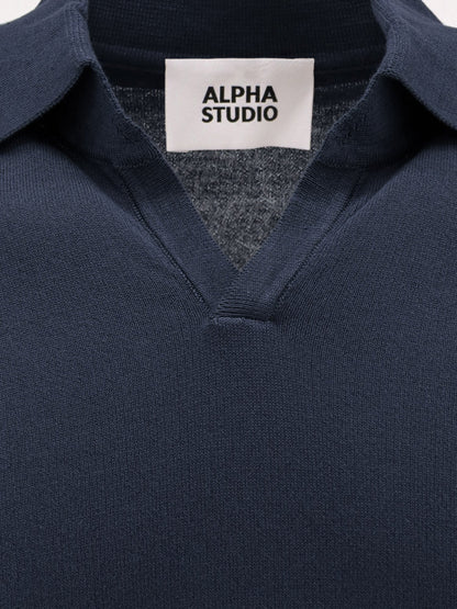Polo in crepe di cotone thumbnail