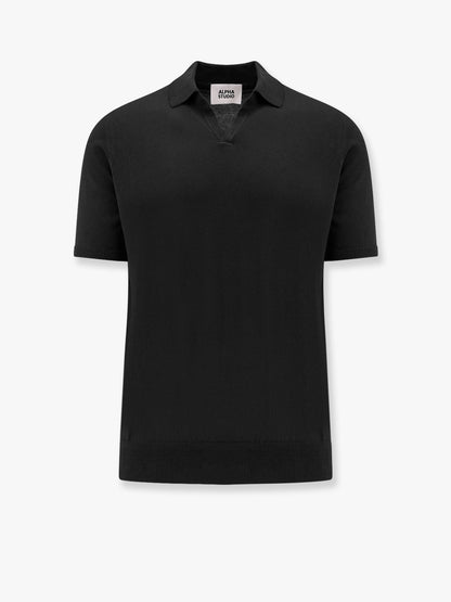 Cotton crepe polo shirt thumbnail