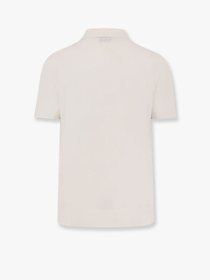Cotton crepe polo shirt thumbnail