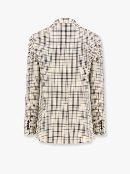 Virgin wool blazer with madras motif thumbnail
