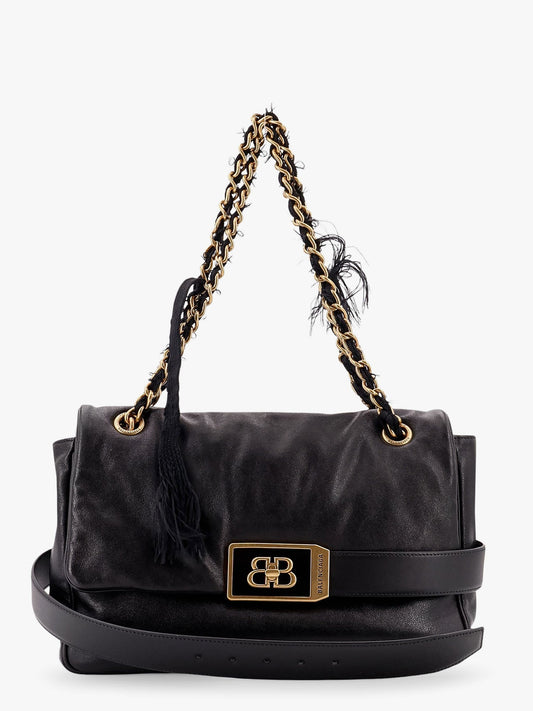 Modu flap leather shoulder bag