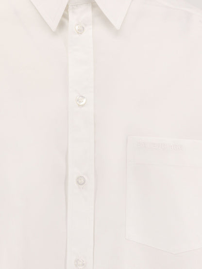 Oversize cotton shirt with knotted details thumbnail