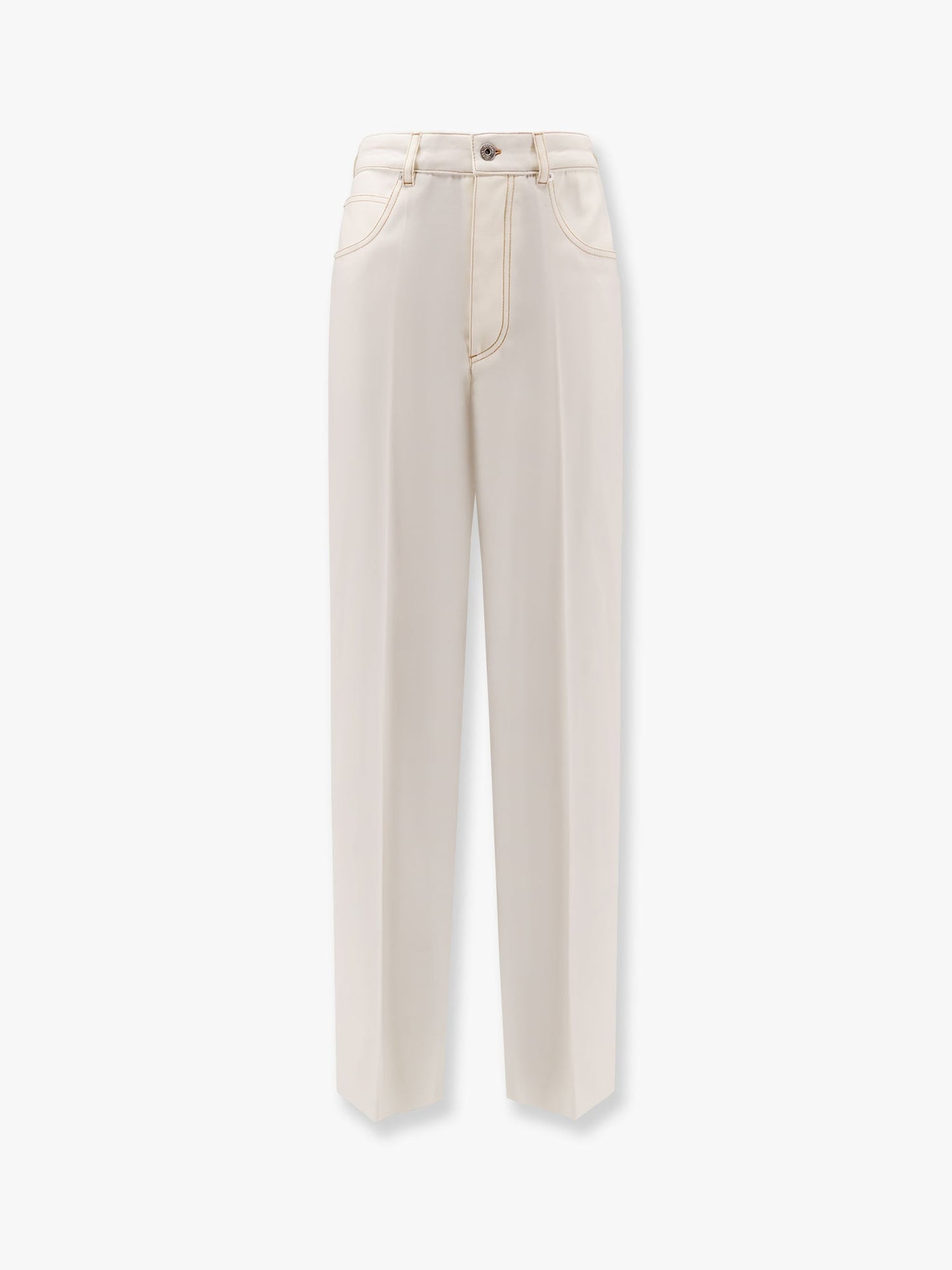 Wool wide leg trousers