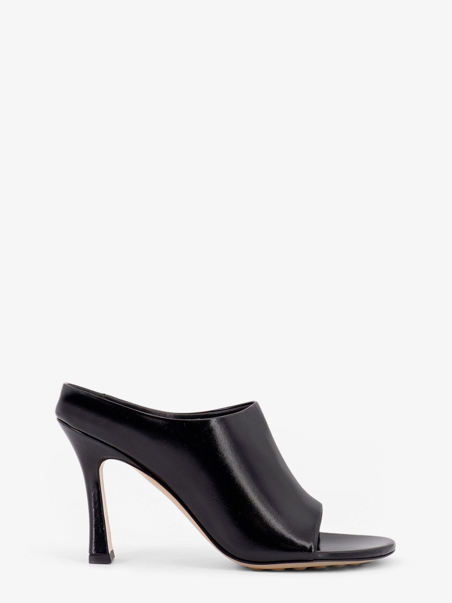 Mule con tacco Rana in pelle