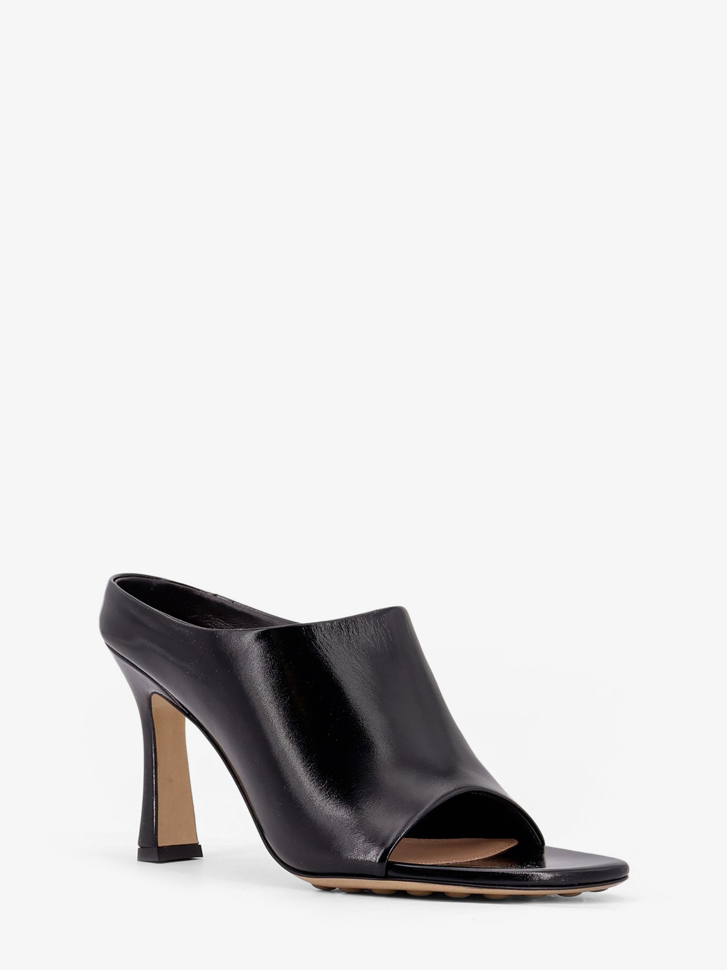 Mule con tacco Rana in pelle