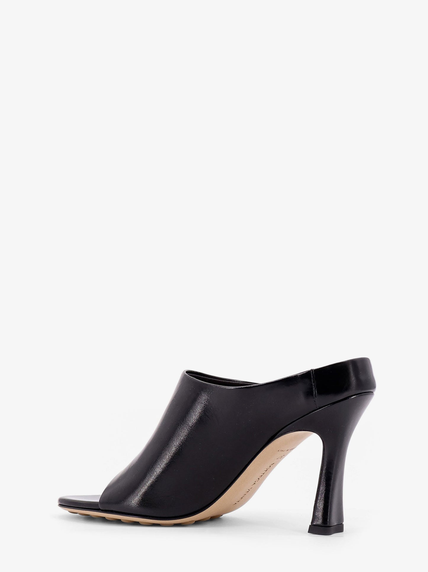 Mule con tacco Rana in pelle