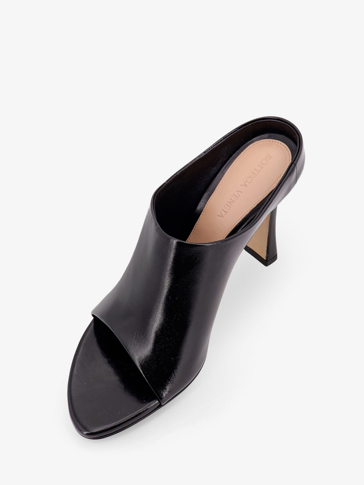 Mule con tacco Rana in pelle