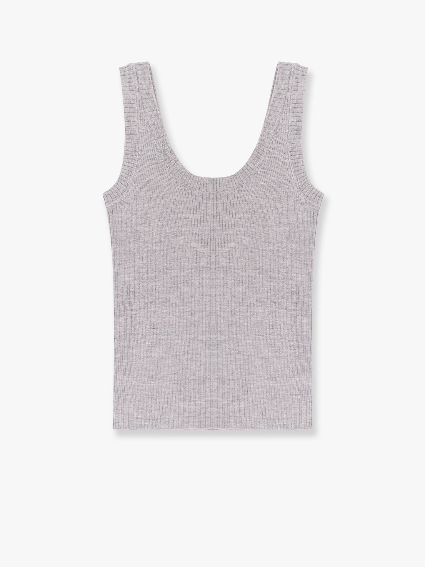 Cashmere and wool tank top with Monili detail
