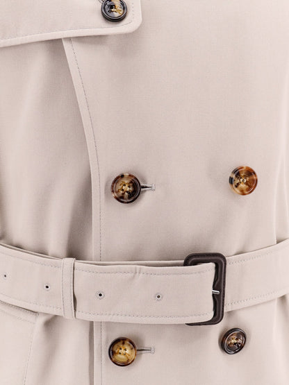 Cotton blend trench with check lining thumbnail